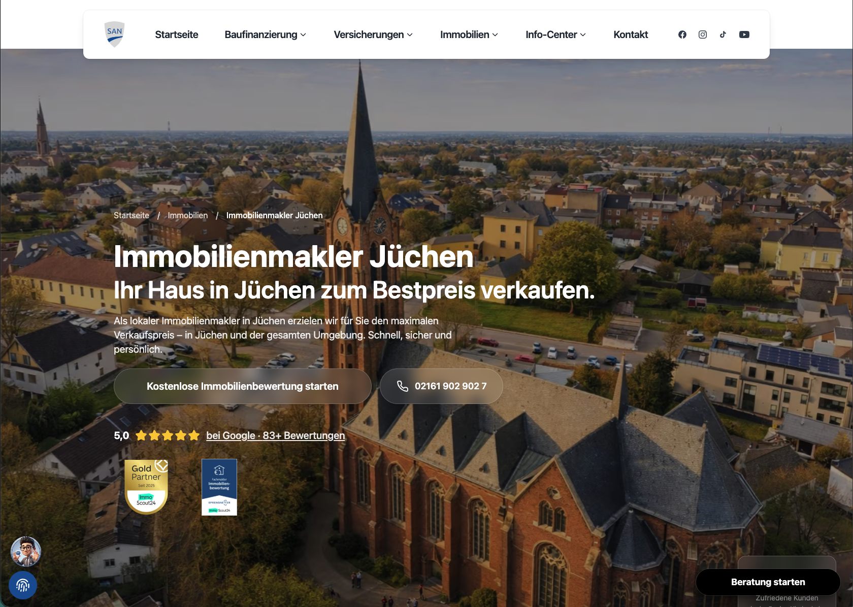 Lokale Landingpage: Hausbewertung Mönchengladbach