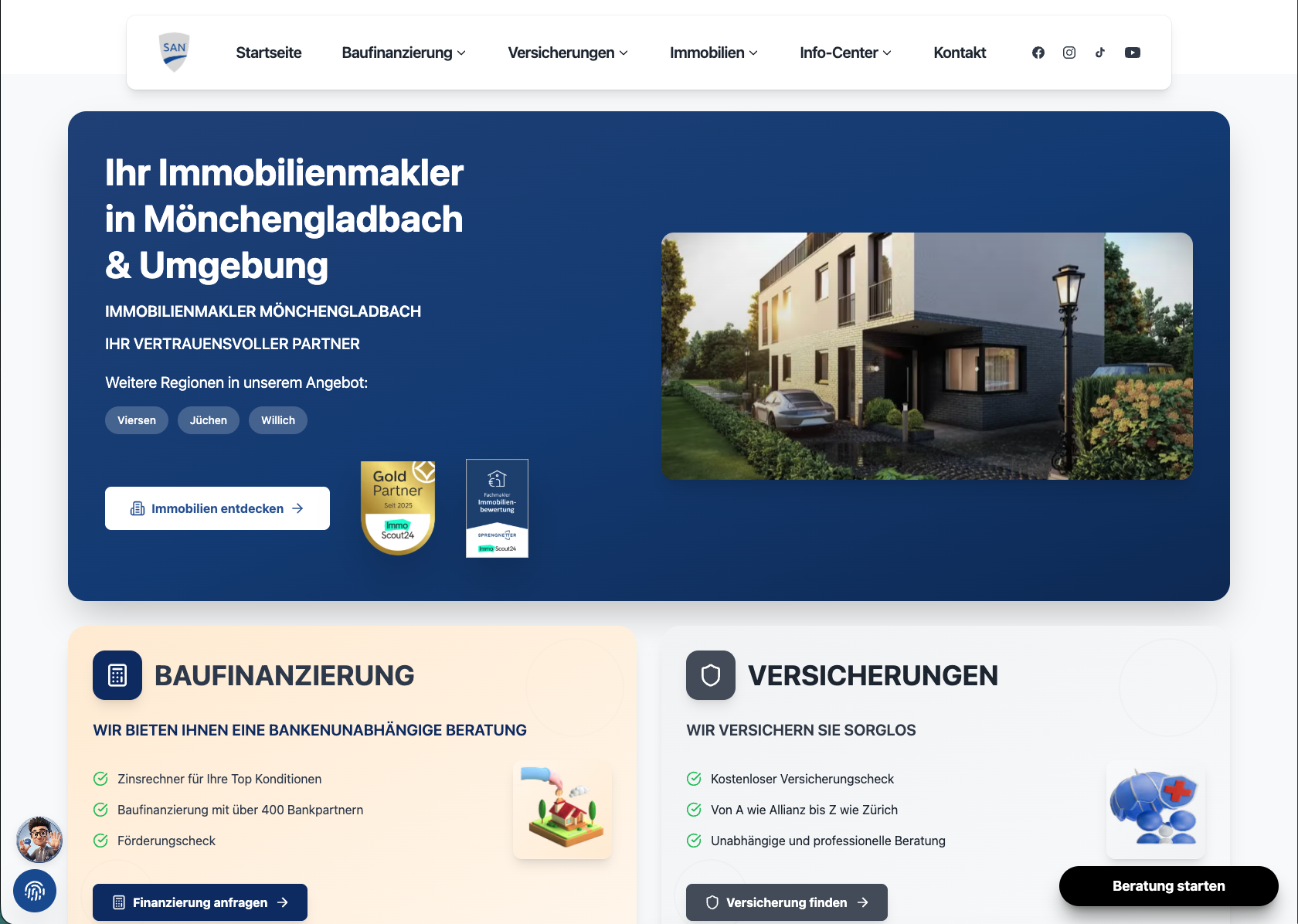 Lokale Landingpage: Immobilienmakler Mönchengladbach