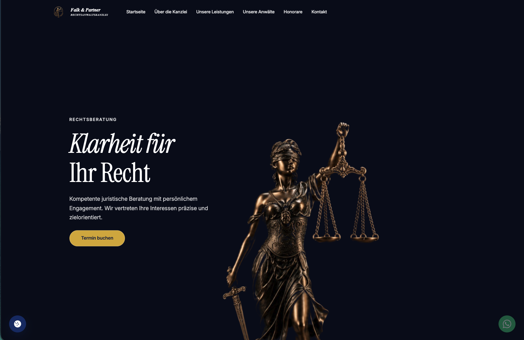 Beispiel-Website: Anwaltskanzlei
